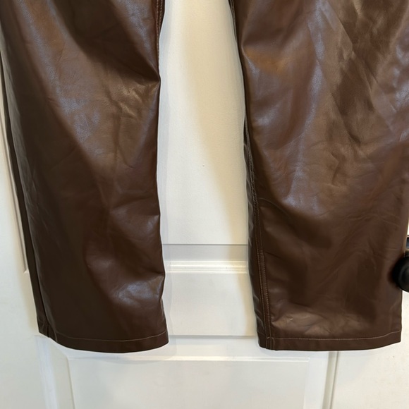 ABERCROMBIE & FITCH CURVE LOVE 90’s STRAIGHT HIGH RISE BROWN PANT 16L - Picture 3 of 6